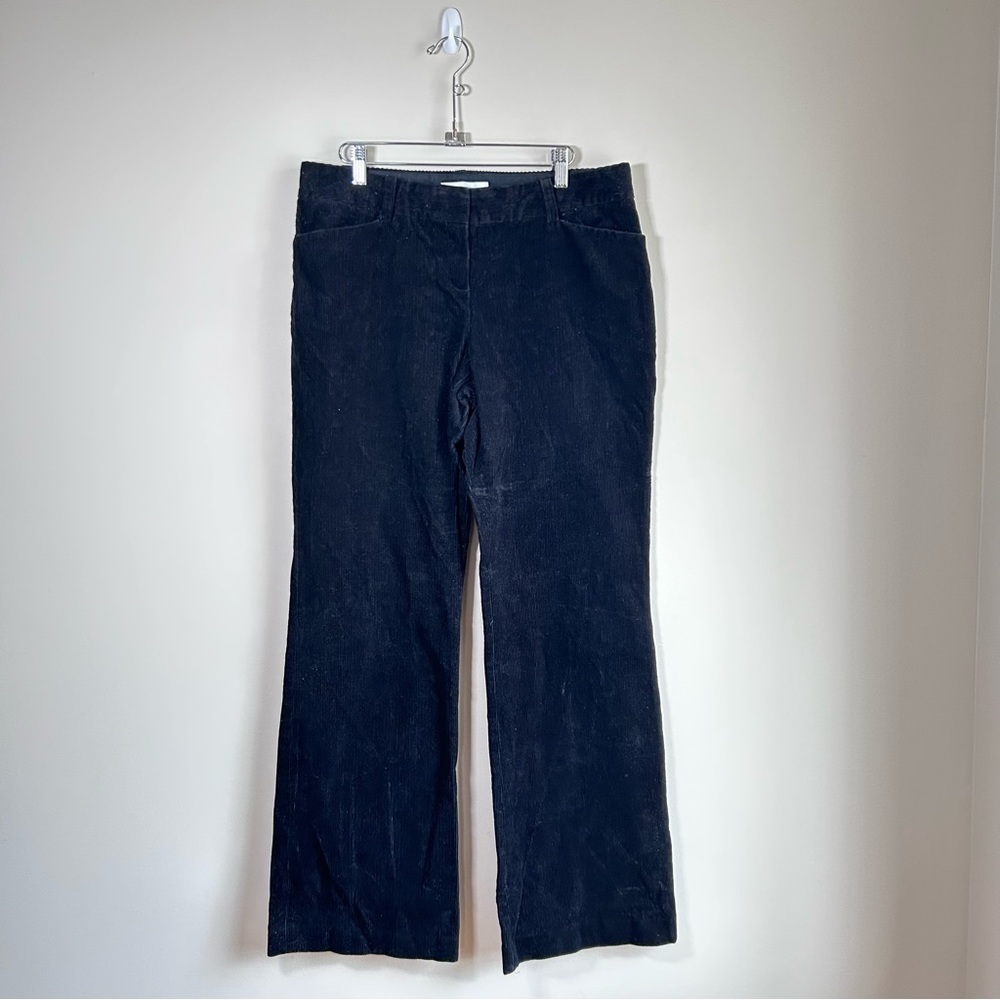 JOSEF Retro Wide Boot Leg Corduroy Jeans 100% Cotton Black Size 12